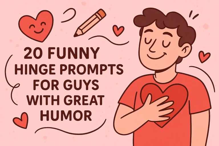 Funny Hinge Prompts for Guys with Great Humor